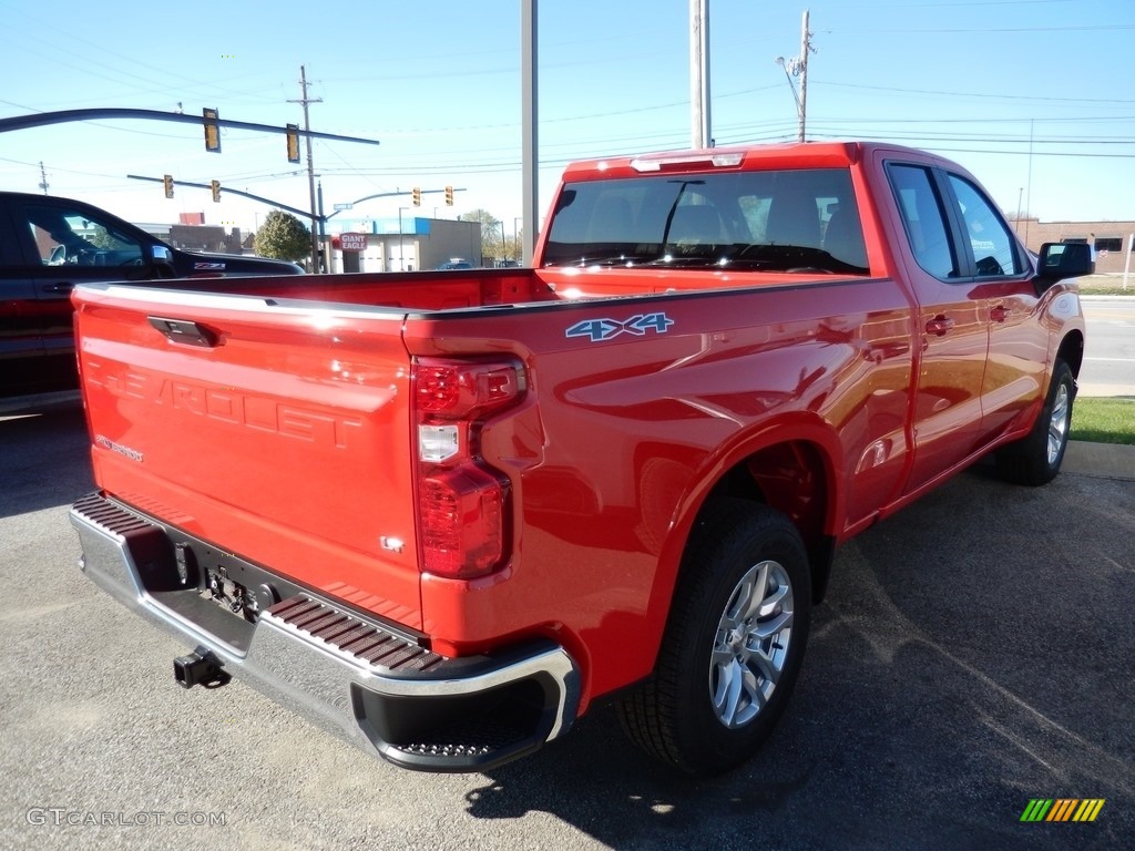 2021 Silverado 1500 LT Double Cab 4x4 - Red Hot / Jet Black photo #4