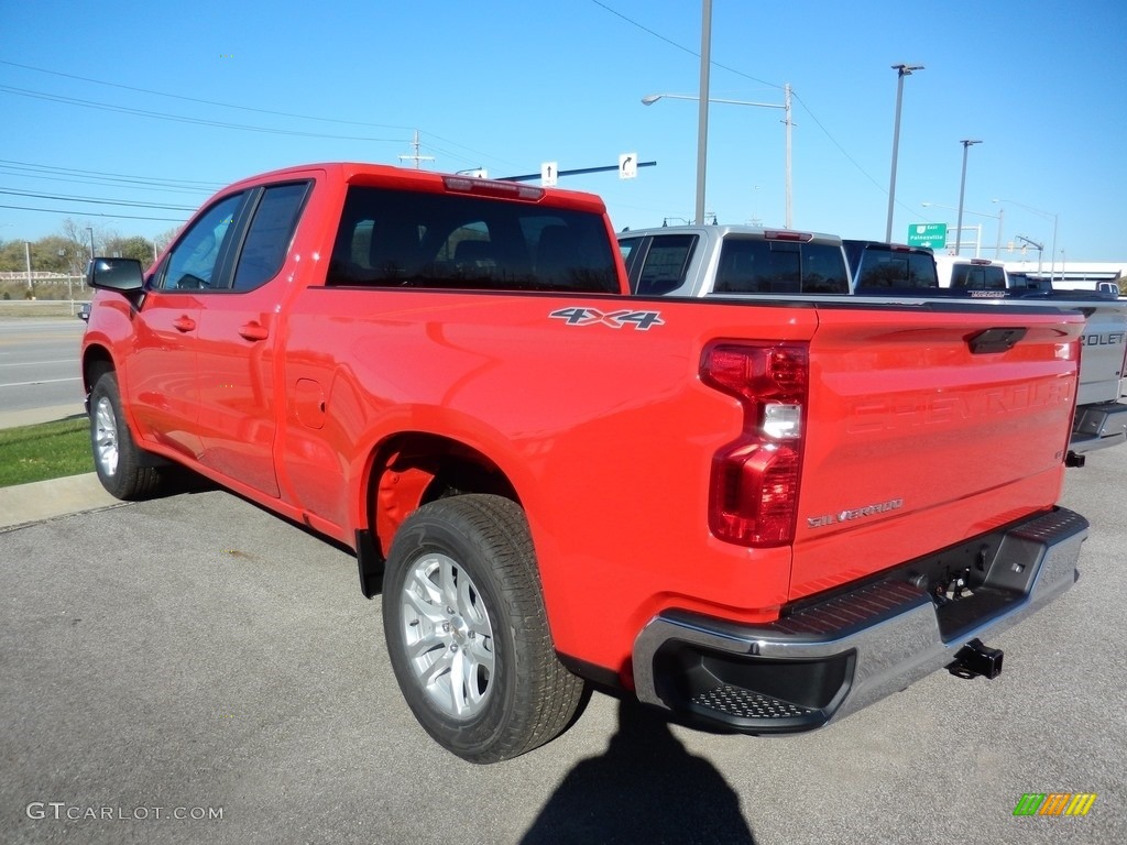 2021 Silverado 1500 LT Double Cab 4x4 - Red Hot / Jet Black photo #5