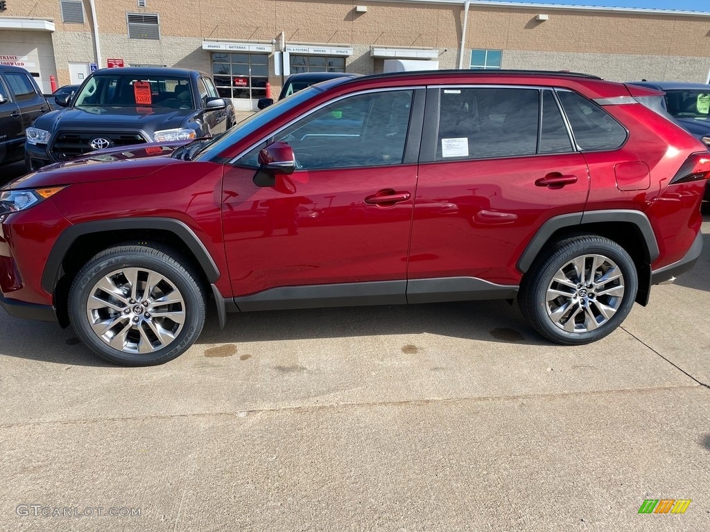 2021 RAV4 XLE Premium AWD - Ruby Flare Pearl / Black photo #1