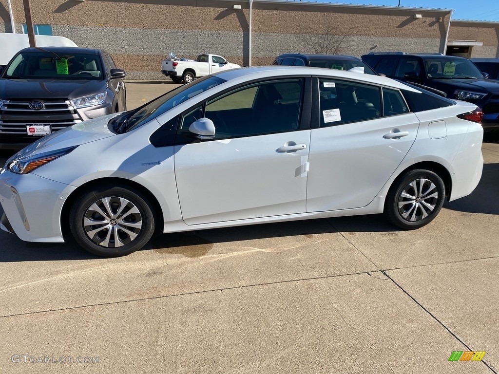2021 Prius XLE AWD-e - Wind Chill Pearl / Black photo #1