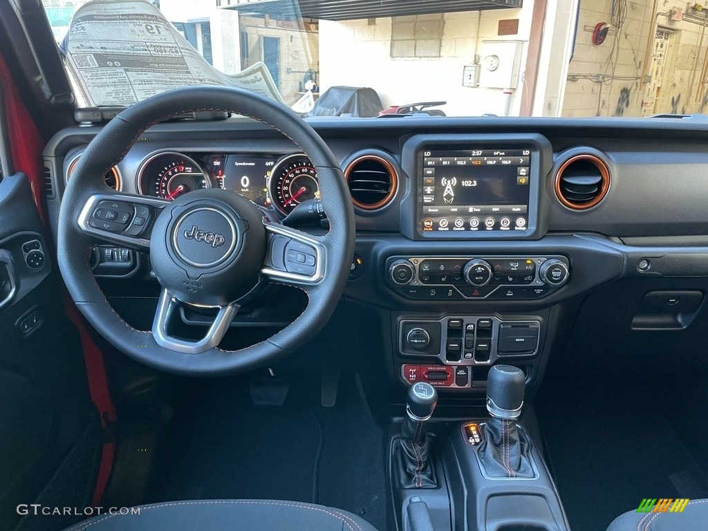 2021 Jeep Gladiator Mojave 4x4 Black Dashboard Photo #140097504