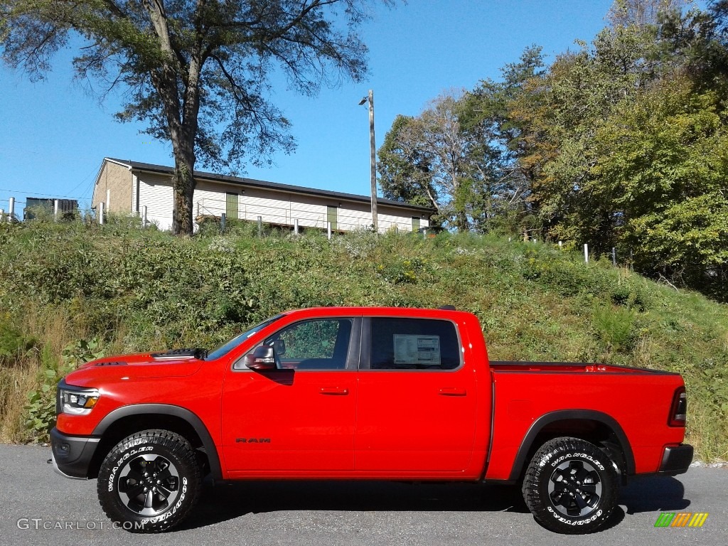 2021 1500 Rebel Crew Cab 4x4 - Flame Red / Red/Black photo #1