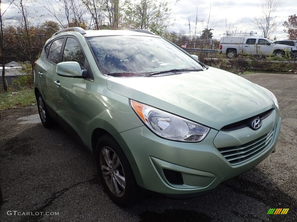 2011 Tucson GLS AWD - Kiwi Green / Taupe photo #4