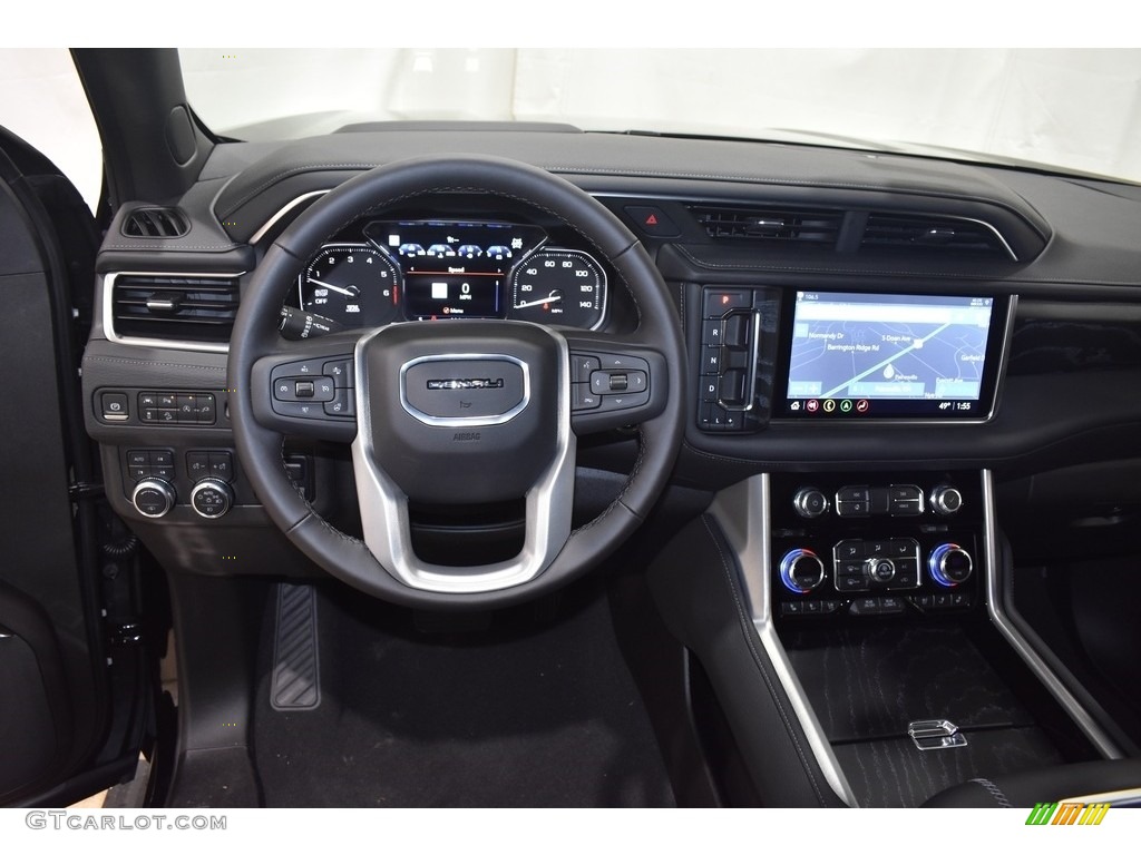 2021 GMC Yukon Denali 4WD Jet Black Dashboard Photo #140098813