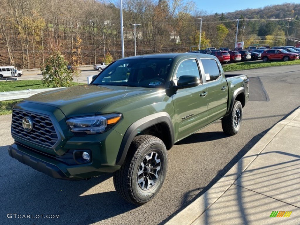 2021 Tacoma TRD Off Road Double Cab 4x4 - Army Green / TRD Cement/Black photo #12