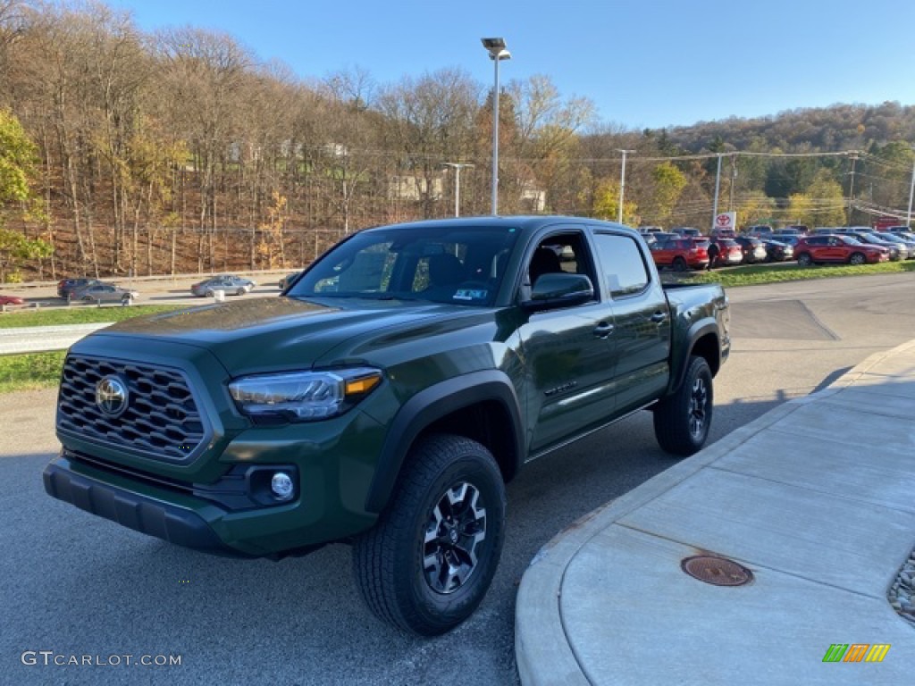 2021 Tacoma TRD Off Road Double Cab 4x4 - Army Green / TRD Cement/Black photo #16