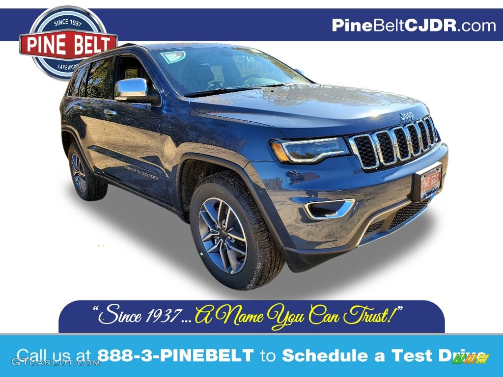 2021 Grand Cherokee Limited 4x4 - Slate Blue Pearl / Black photo #1