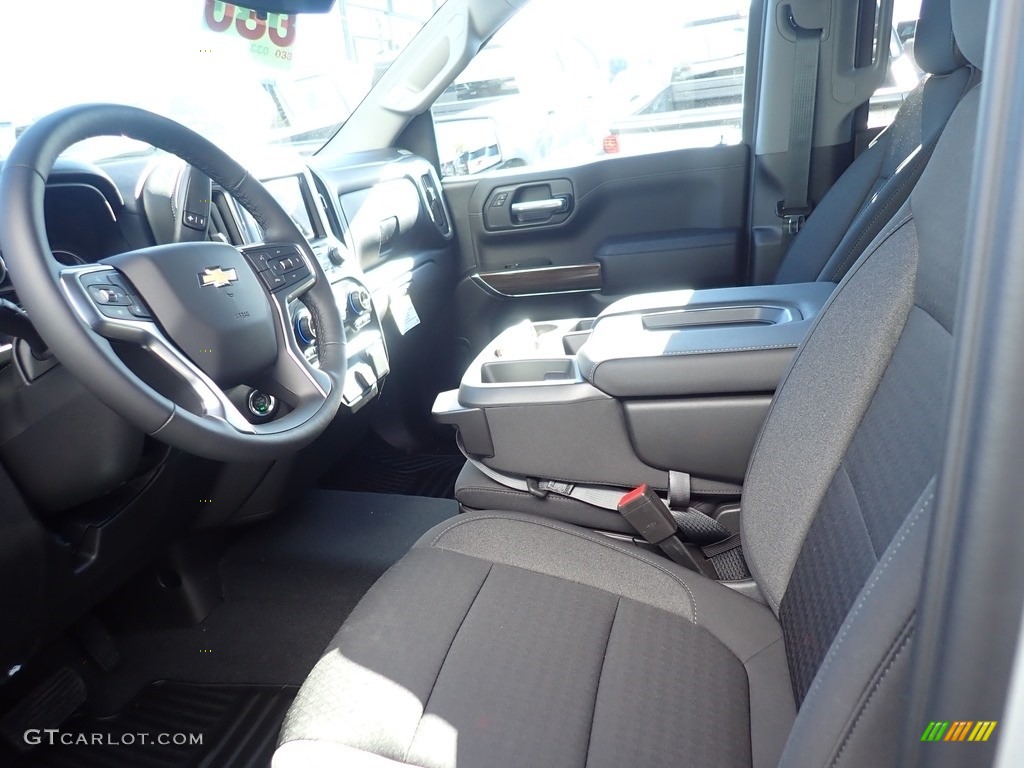 Jet Black Interior 2021 Chevrolet Silverado 1500 LT Crew Cab 4x4 Photo #140099868