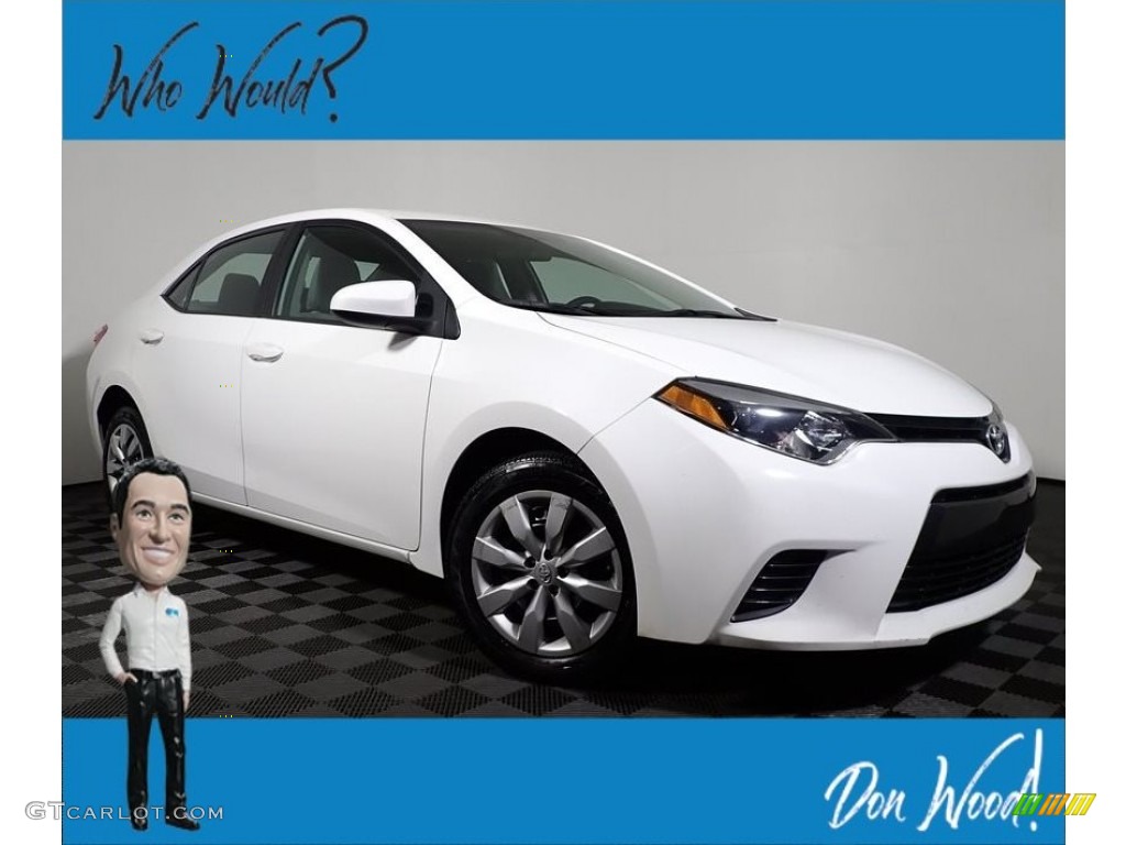 Super White Toyota Corolla