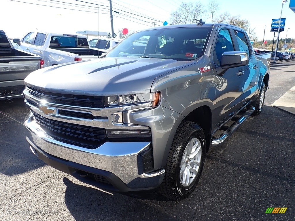 Silver Ice Metallic 2021 Chevrolet Silverado 1500 LT Crew Cab 4x4 Exterior Photo #140100366