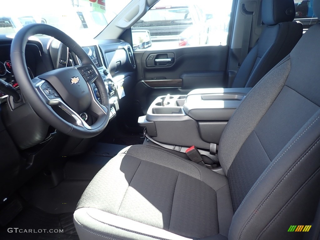 Jet Black Interior 2021 Chevrolet Silverado 1500 LT Crew Cab 4x4 Photo #140100425