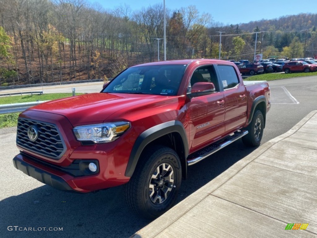 2021 Tacoma TRD Off Road Double Cab 4x4 - Barcelona Red Metallic / TRD Cement/Black photo #12