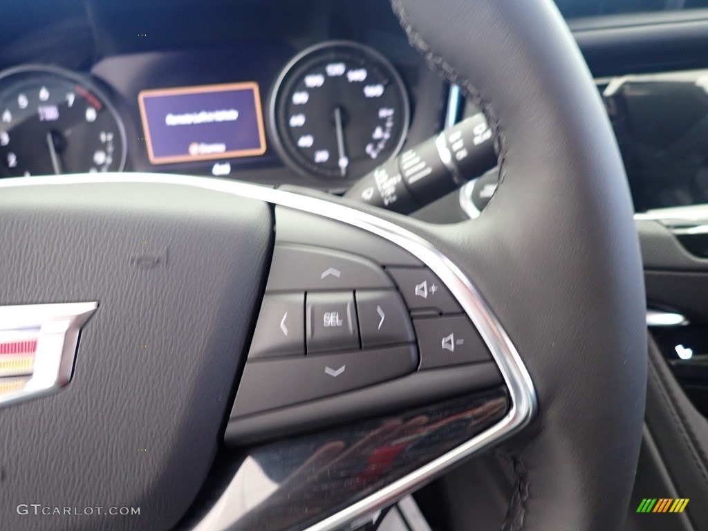 2021 Cadillac XT5 Premium Luxury AWD Jet Black Steering Wheel Photo #140101003