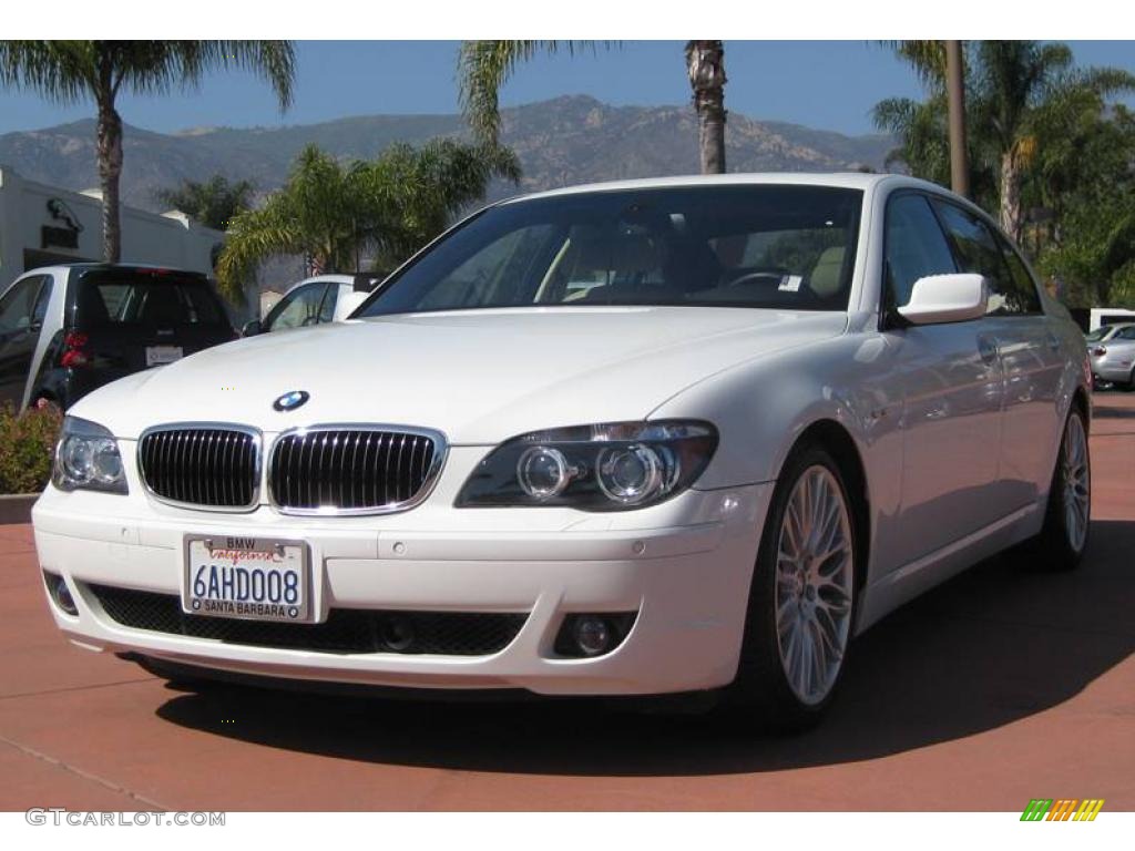 2007 7 Series 750Li Sedan - Alpine White / Cream Beige photo #1