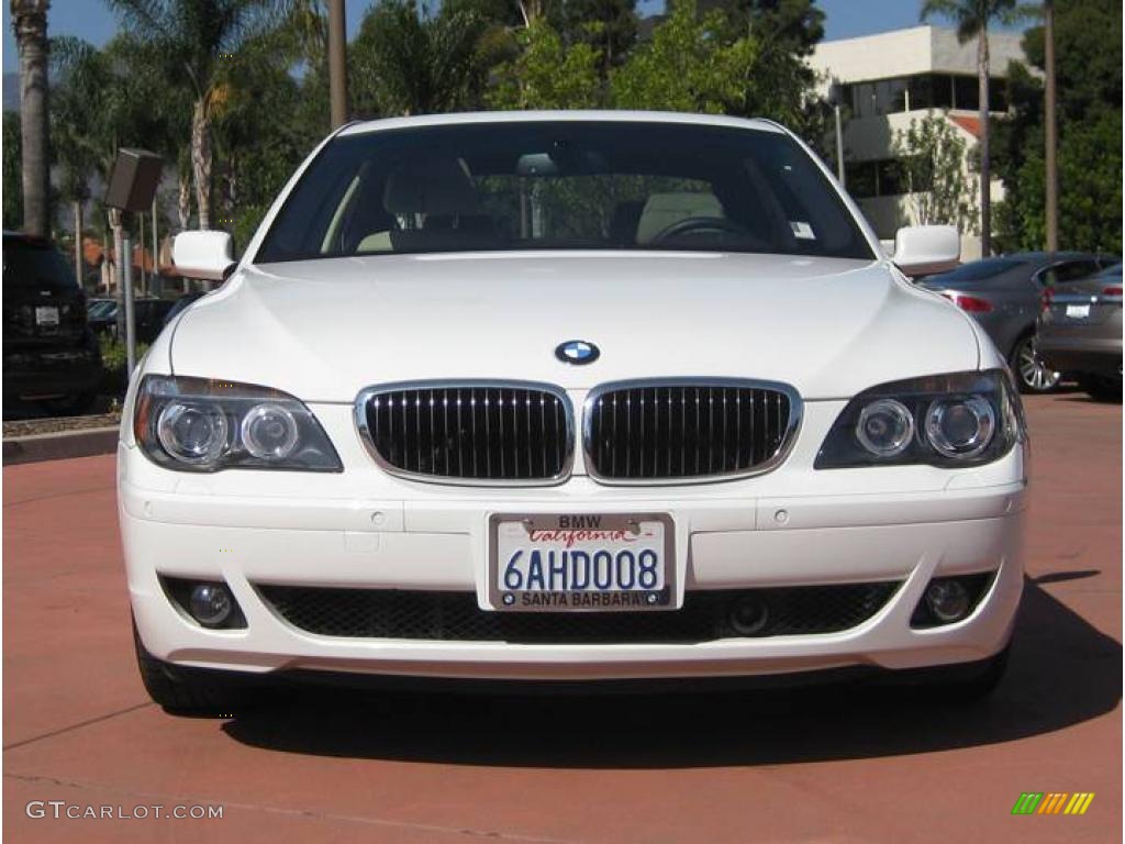2007 7 Series 750Li Sedan - Alpine White / Cream Beige photo #2