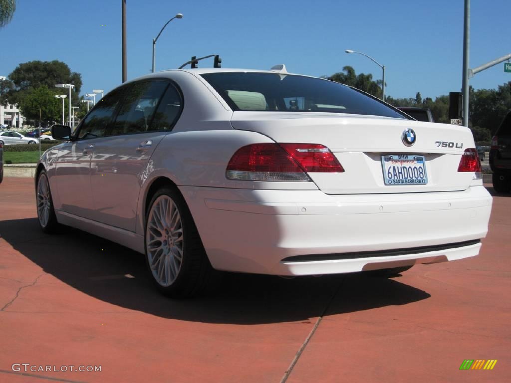 2007 7 Series 750Li Sedan - Alpine White / Cream Beige photo #5