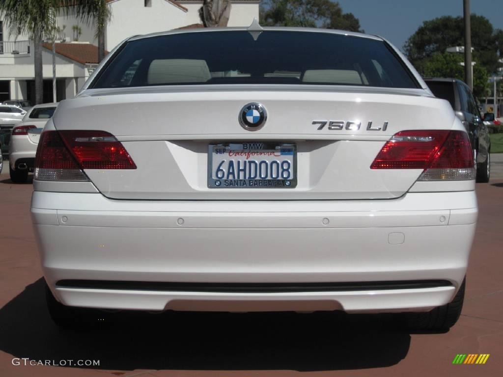 2007 7 Series 750Li Sedan - Alpine White / Cream Beige photo #6