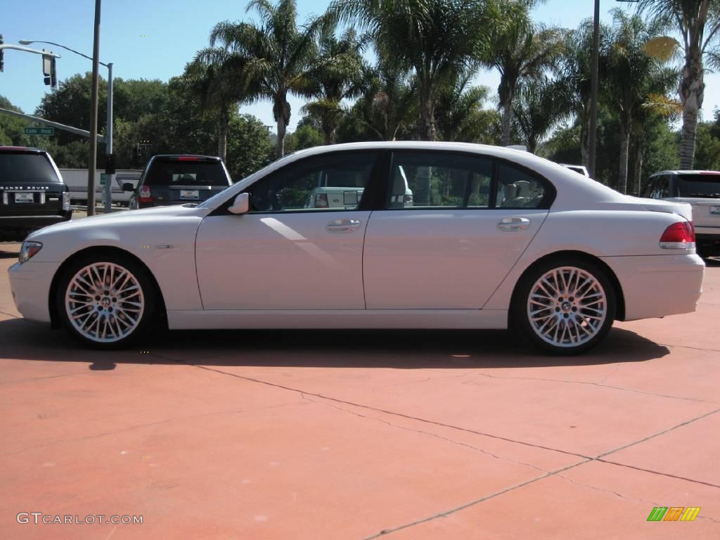 2007 7 Series 750Li Sedan - Alpine White / Cream Beige photo #8