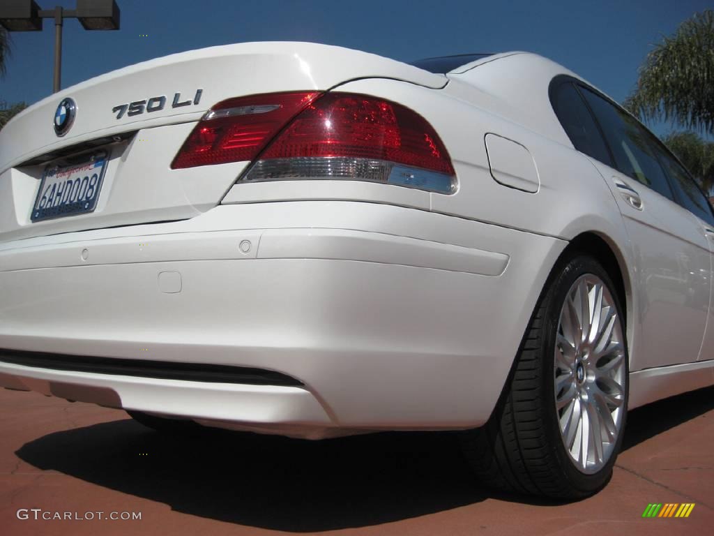 2007 7 Series 750Li Sedan - Alpine White / Cream Beige photo #15
