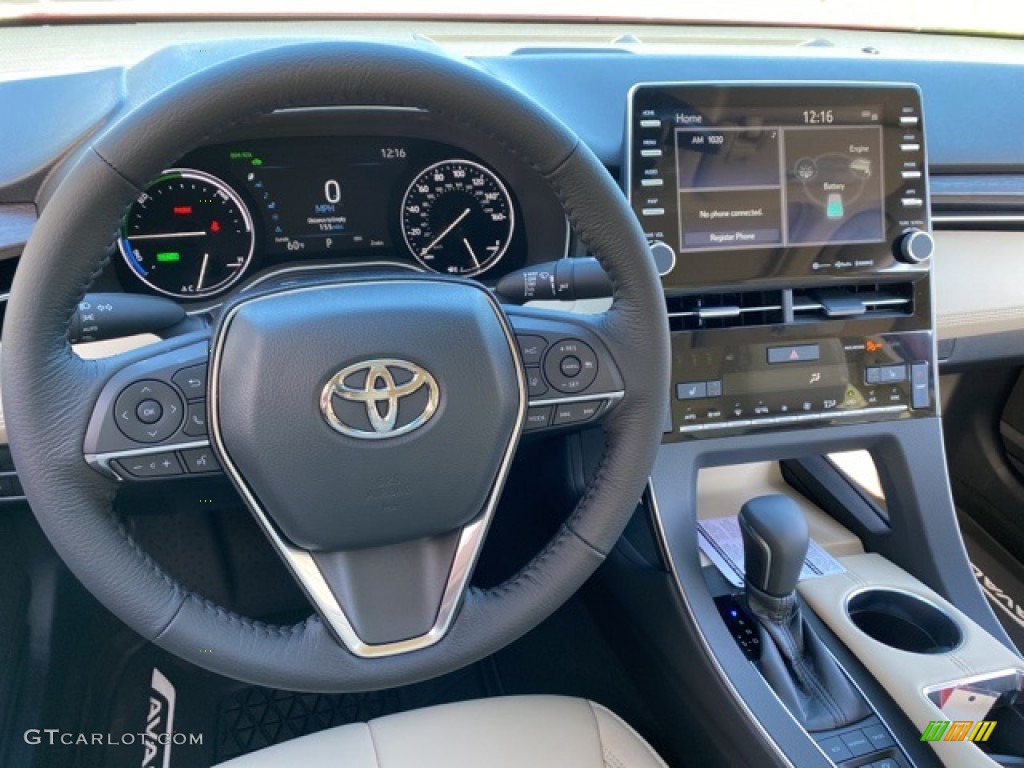 2021 Toyota Avalon Hybrid XLE Harvest Beige Steering Wheel Photo #140104653
