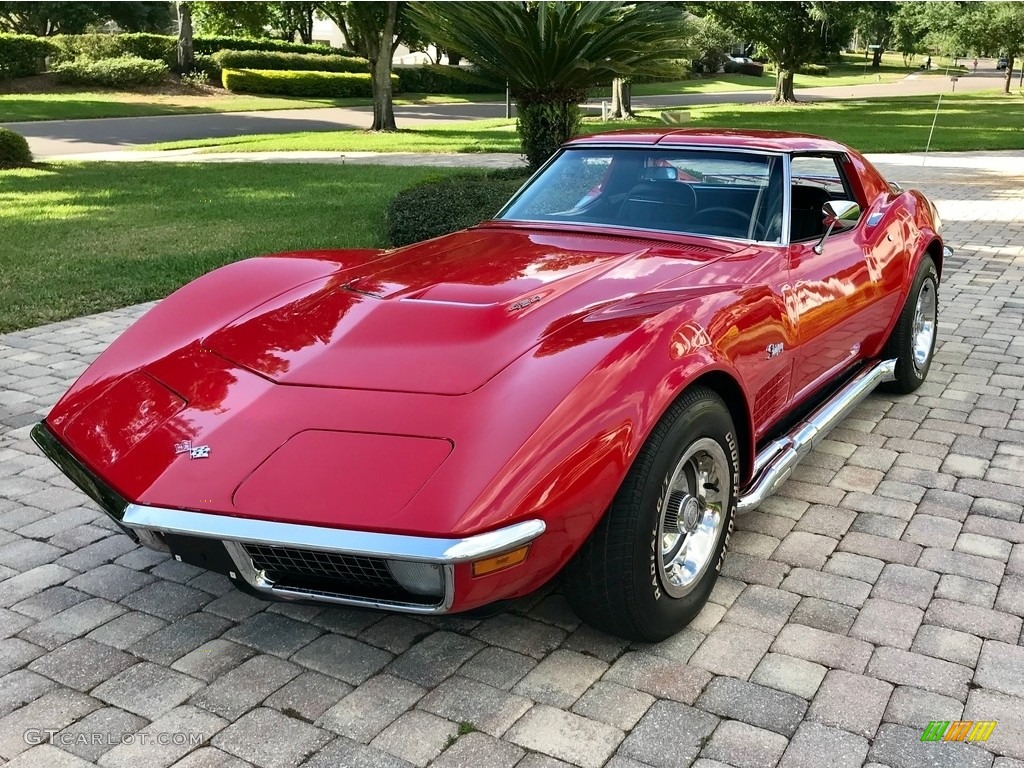 1971 Corvette Stingray Coupe - Mille Miglia Red / Black photo #2
