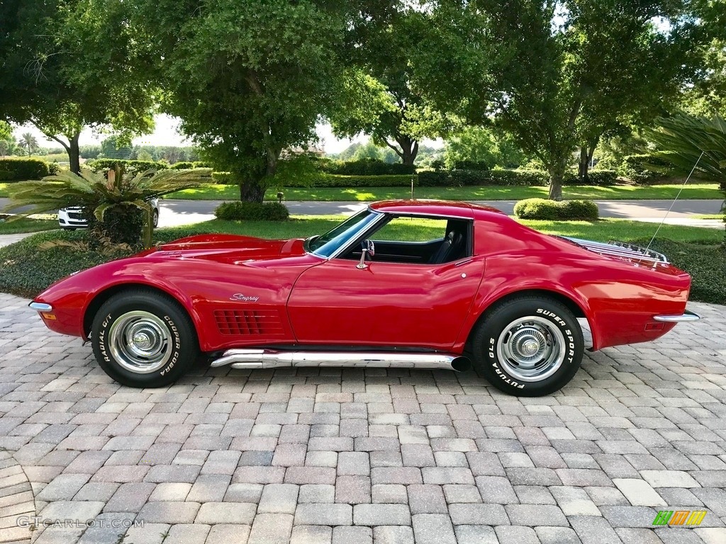 1971 Corvette Stingray Coupe - Mille Miglia Red / Black photo #7