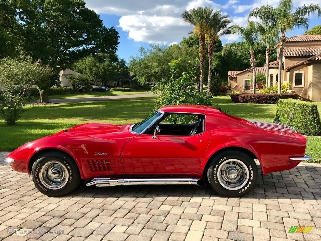 1971 Corvette Stingray Coupe - Mille Miglia Red / Black photo #8