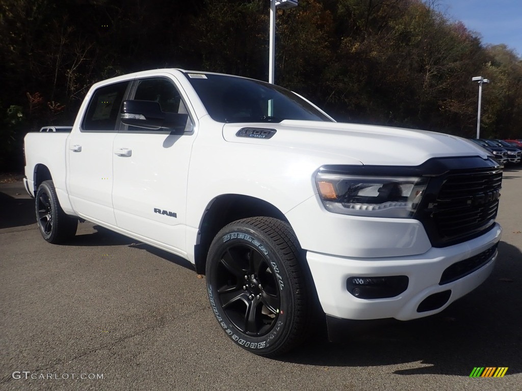 2021 1500 Big Horn Crew Cab 4x4 - Bright White / Black photo #3