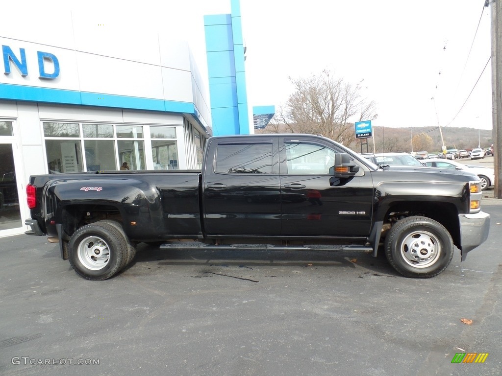 Black 2016 Chevrolet Silverado 3500HD WT Crew Cab 4x4 Exterior Photo #140106211