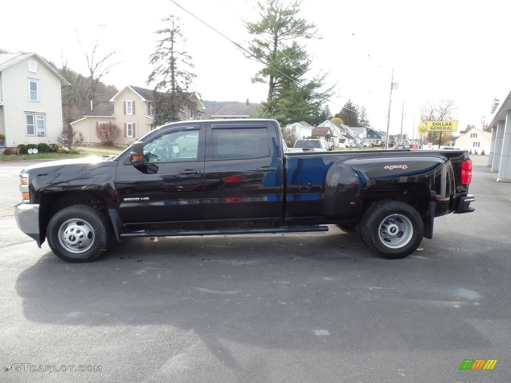 Black 2016 Chevrolet Silverado 3500HD WT Crew Cab 4x4 Exterior Photo #140106349