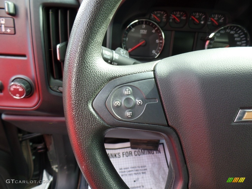 2016 Chevrolet Silverado 3500HD WT Crew Cab 4x4 Dark Ash/Jet Black Steering Wheel Photo #140106706
