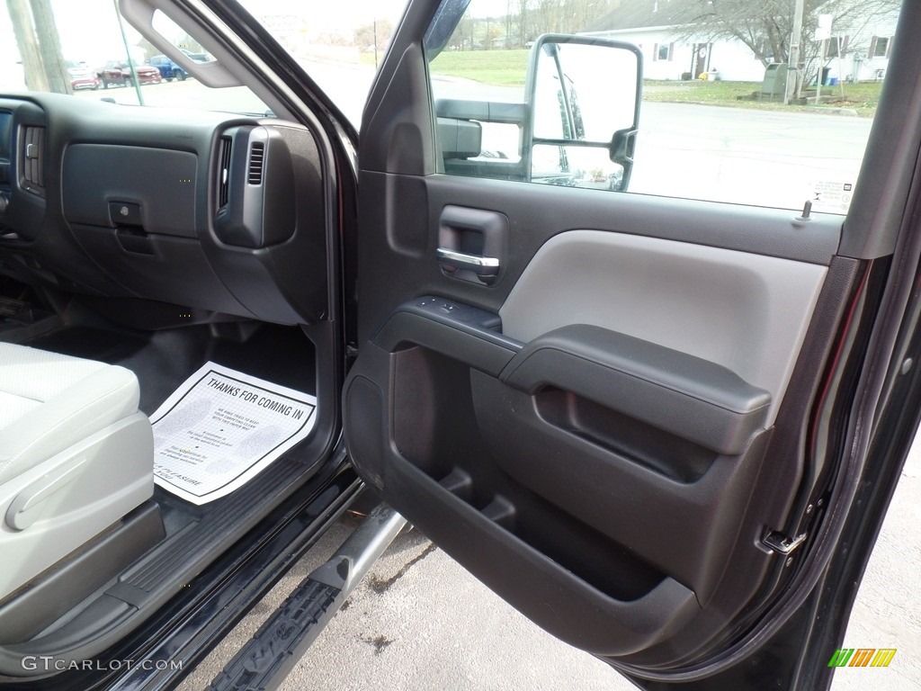 2016 Chevrolet Silverado 3500HD WT Crew Cab 4x4 Dark Ash/Jet Black Door Panel Photo #140107099