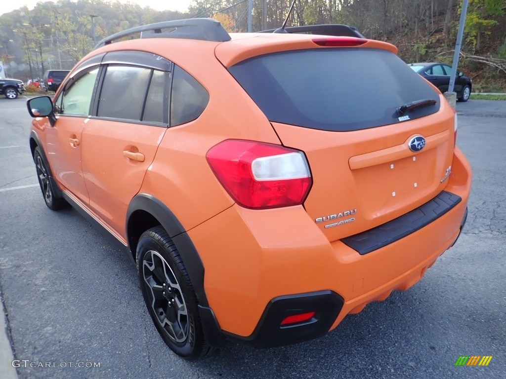 2014 XV Crosstrek 2.0i Premium - Tangerine Orange Pearl / Black photo #5