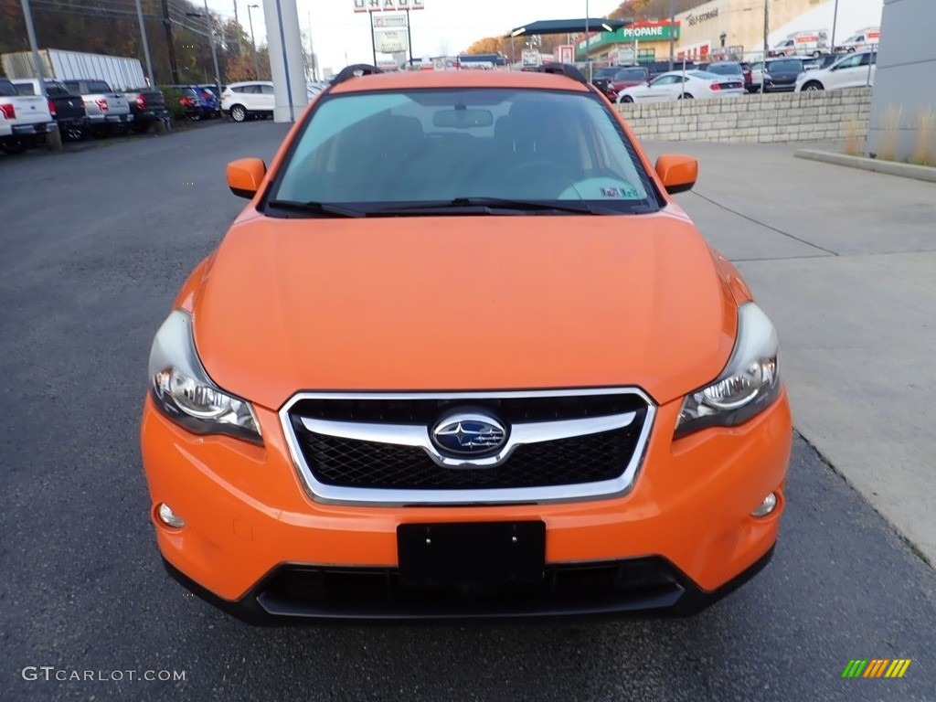 2014 XV Crosstrek 2.0i Premium - Tangerine Orange Pearl / Black photo #8