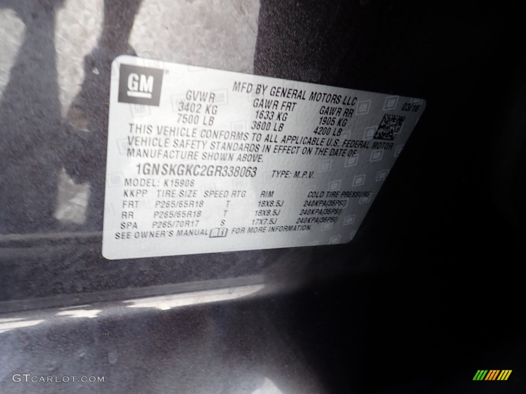 2016 Suburban LS 4WD - Tungsten Metallic / Jet Black photo #28