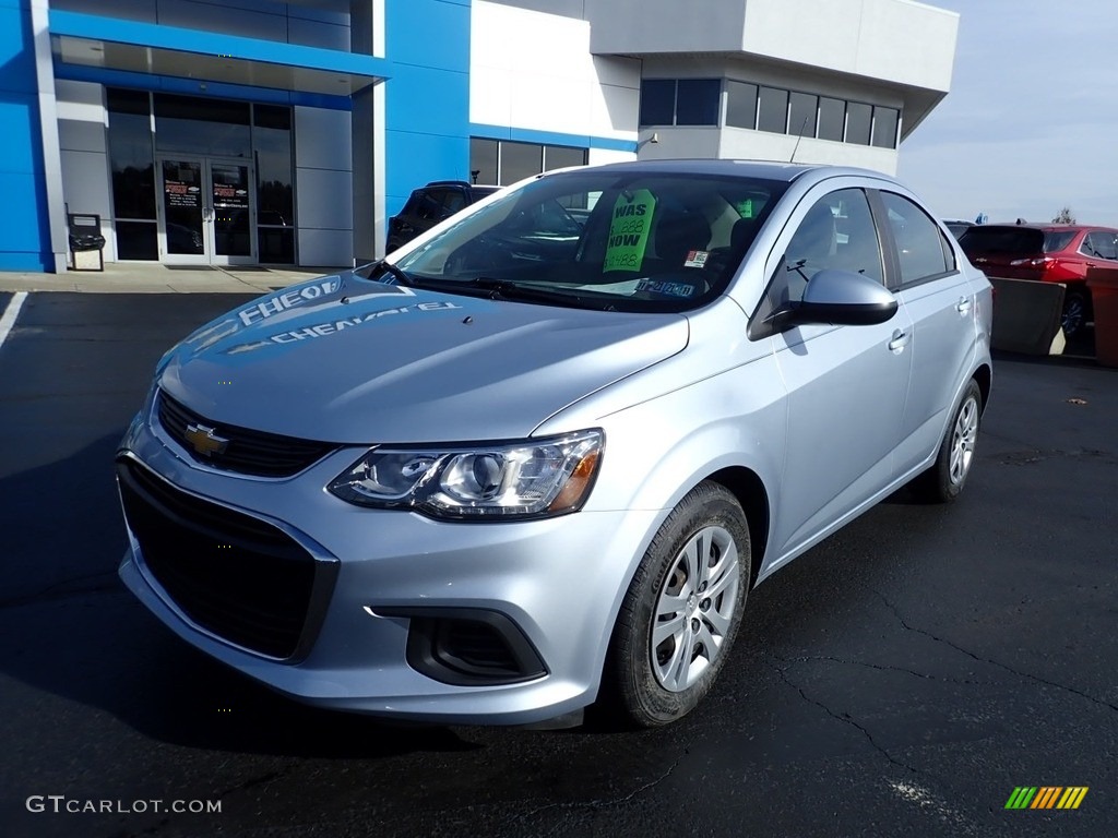 2017 Sonic LS Sedan - Arctic Blue Metallic / Jet Black/Dark Titanium photo #2