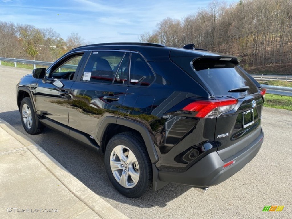 2021 RAV4 XLE AWD Hybrid - Midnight Black Metallic / Black photo #2