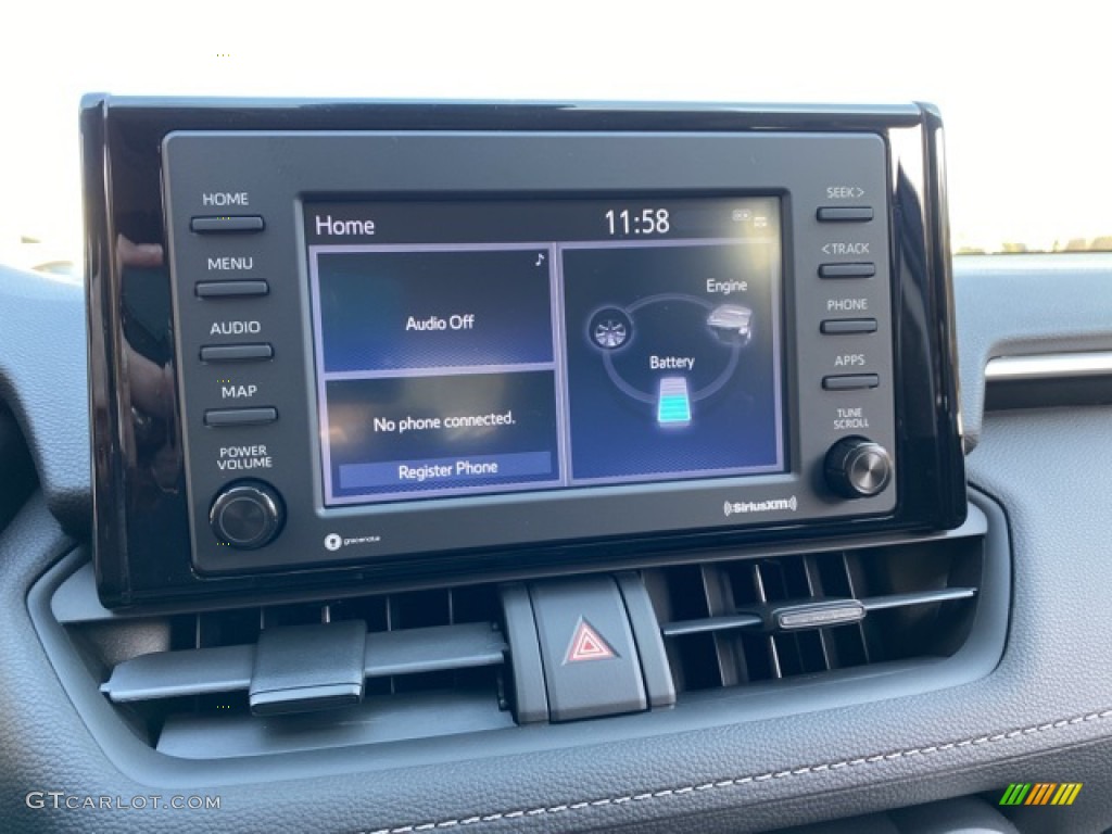 2021 RAV4 XLE AWD Hybrid - Midnight Black Metallic / Black photo #9