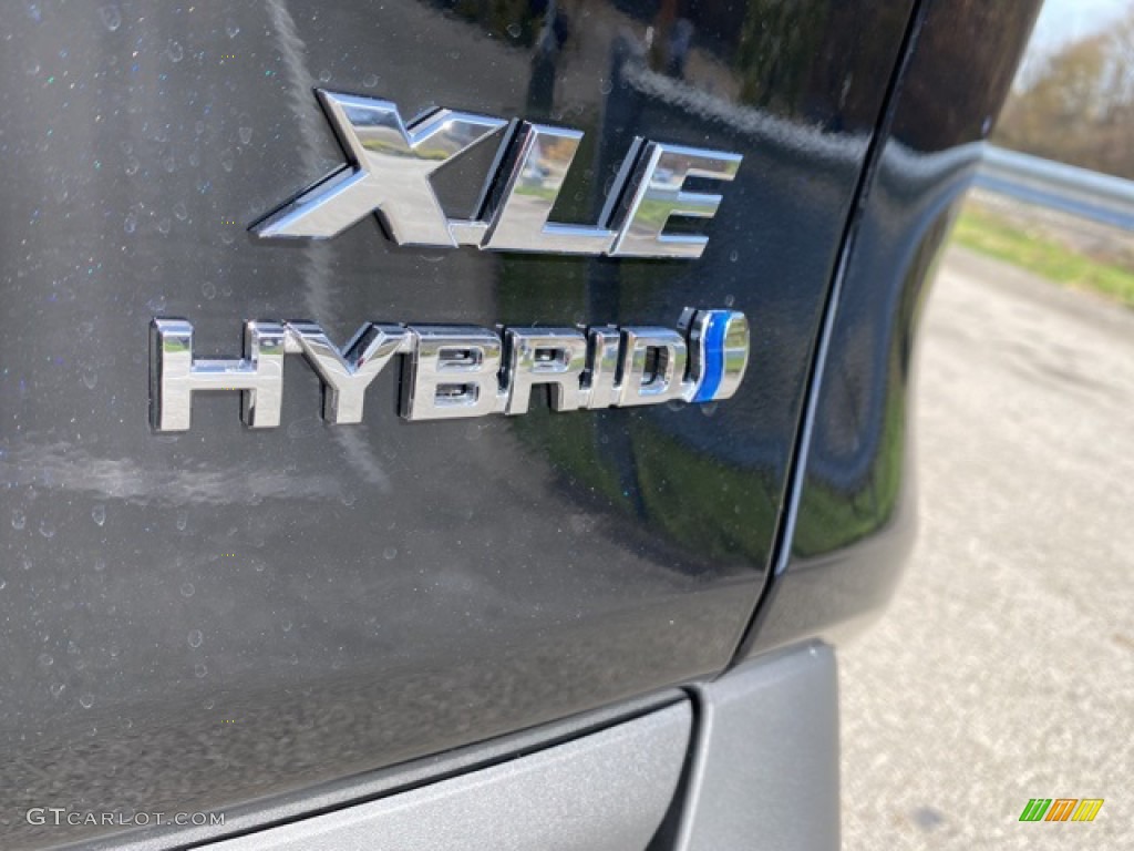 2021 RAV4 XLE AWD Hybrid - Midnight Black Metallic / Black photo #31