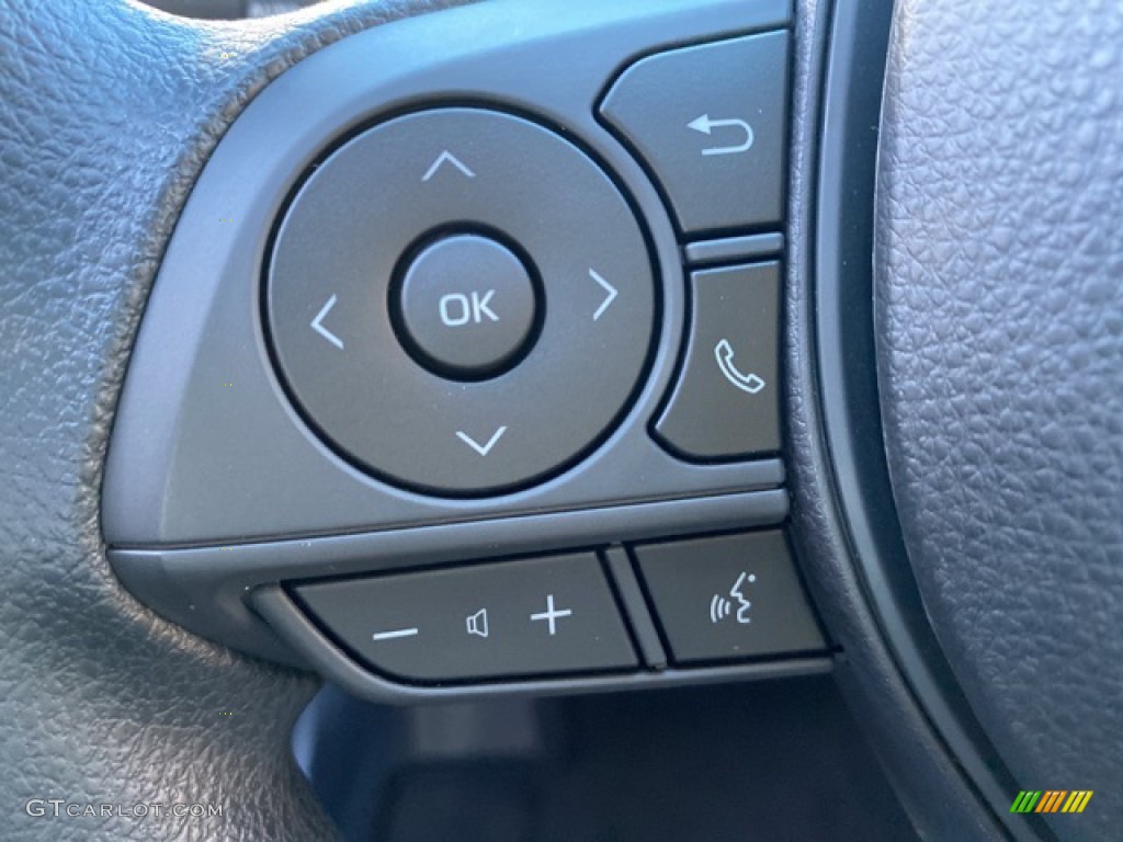 2021 Toyota Corolla LE Black Steering Wheel Photo #140111551