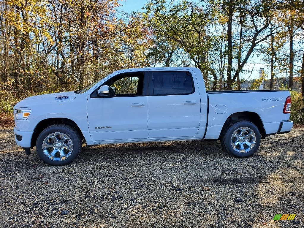 Bright White 2021 Ram 1500 Big Horn Crew Cab 4x4 Exterior Photo #140111701