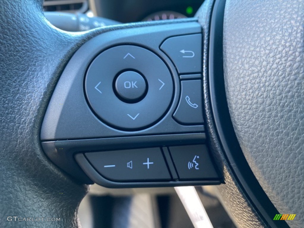 2021 Toyota RAV4 LE AWD Black Steering Wheel Photo #140112772