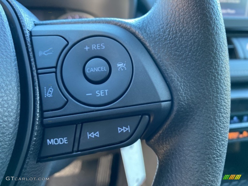 2021 Toyota RAV4 LE AWD Black Steering Wheel Photo #140112793