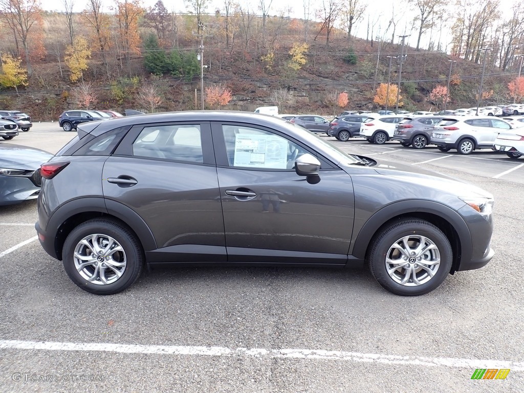 Machine Gray Metallic 2021 Mazda CX-3 Sport AWD Exterior Photo #140112796