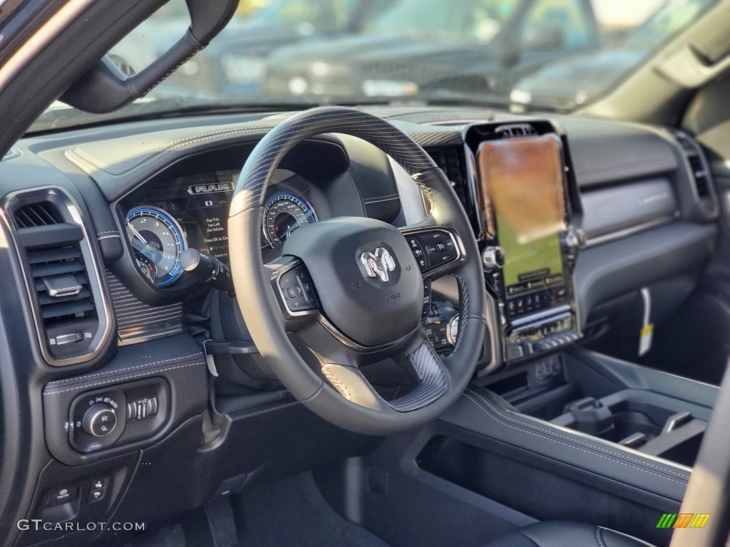 2021 Ram 1500 Limited Crew Cab 4x4 Black Dashboard Photo #140112838