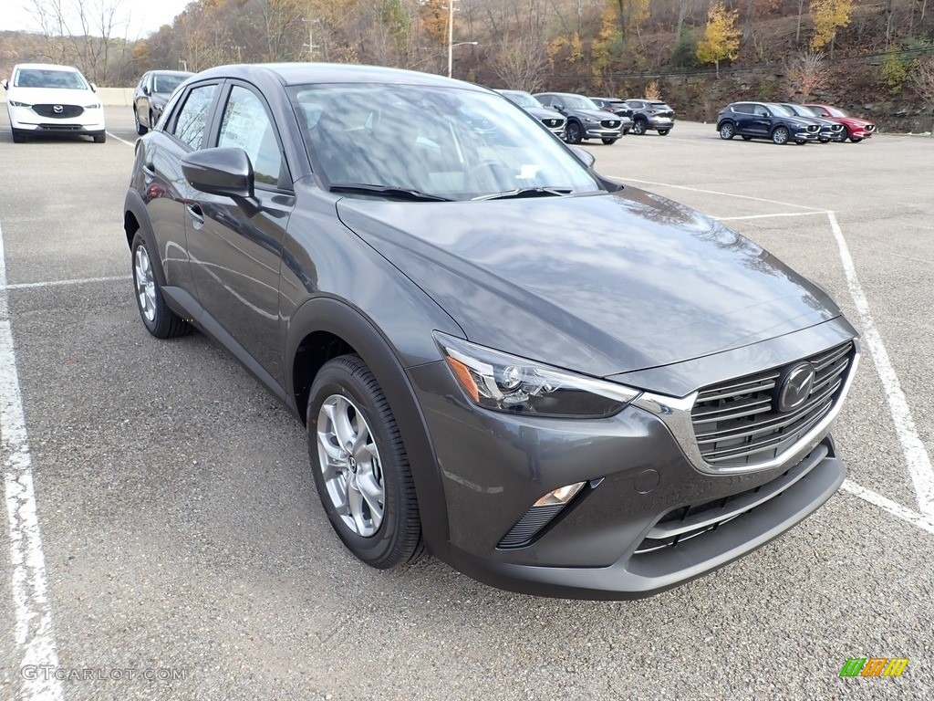 Machine Gray Metallic 2021 Mazda CX-3 Sport AWD Exterior Photo #140112844