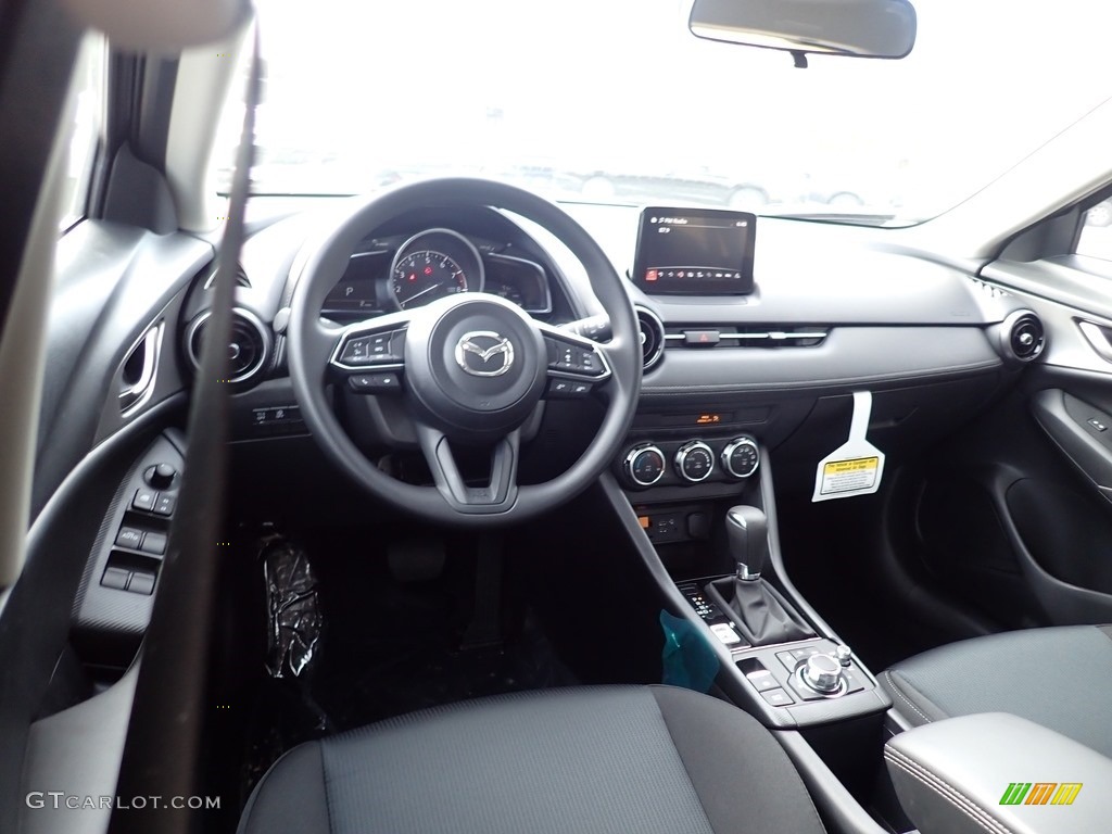 Black Interior 2021 Mazda CX-3 Sport AWD Photo #140112988