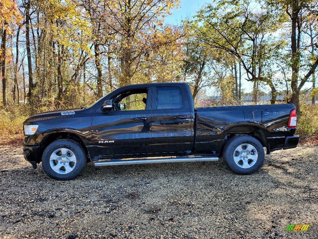 Diamond Black Crystal Pearl 2021 Ram 1500 Big Horn Quad Cab 4x4 Exterior Photo #140113387