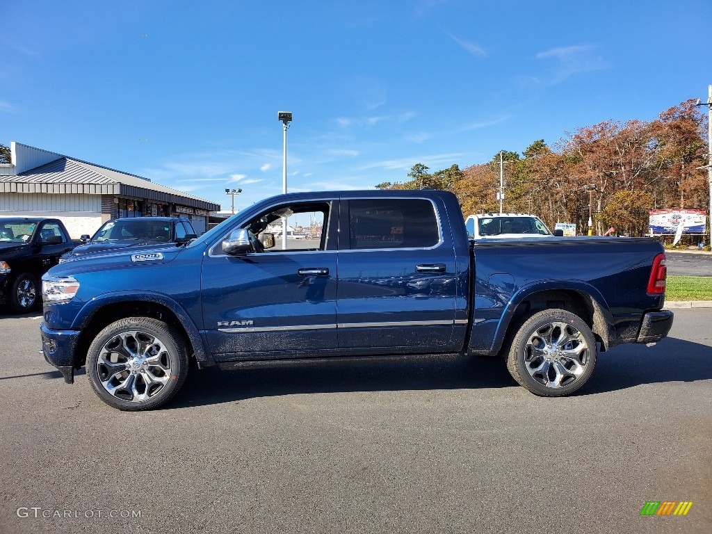 Patriot Blue Pearl 2021 Ram 1500 Limited Crew Cab 4x4 Exterior Photo #140113741
