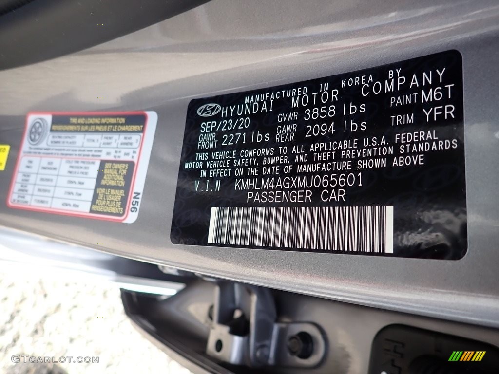 2021 Elantra SEL - Fluid Metal / Medium Gray photo #11